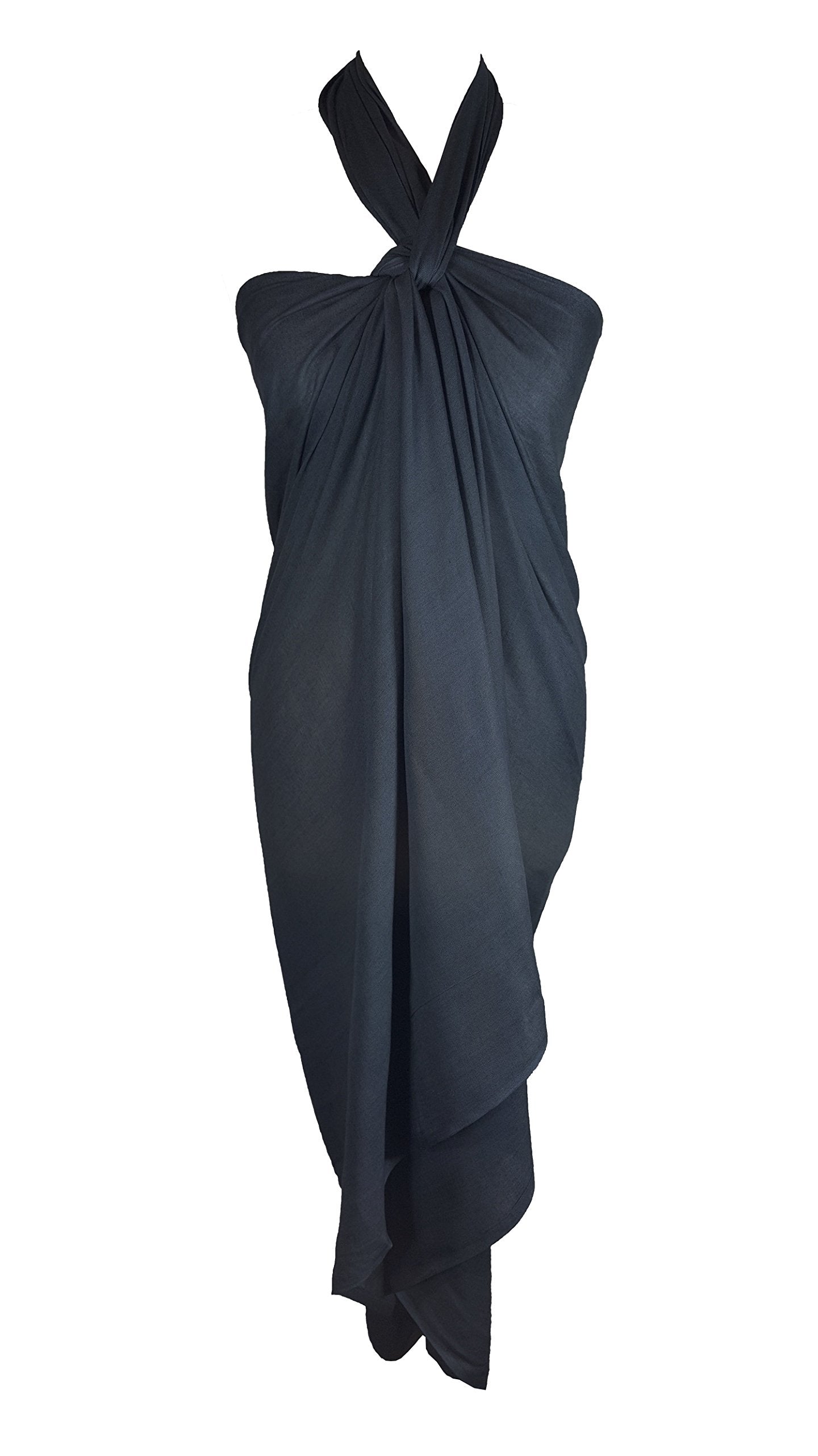 World of Shawls Plain Sarong, Coverup, Scarf, Big Size 110cm x 200cm