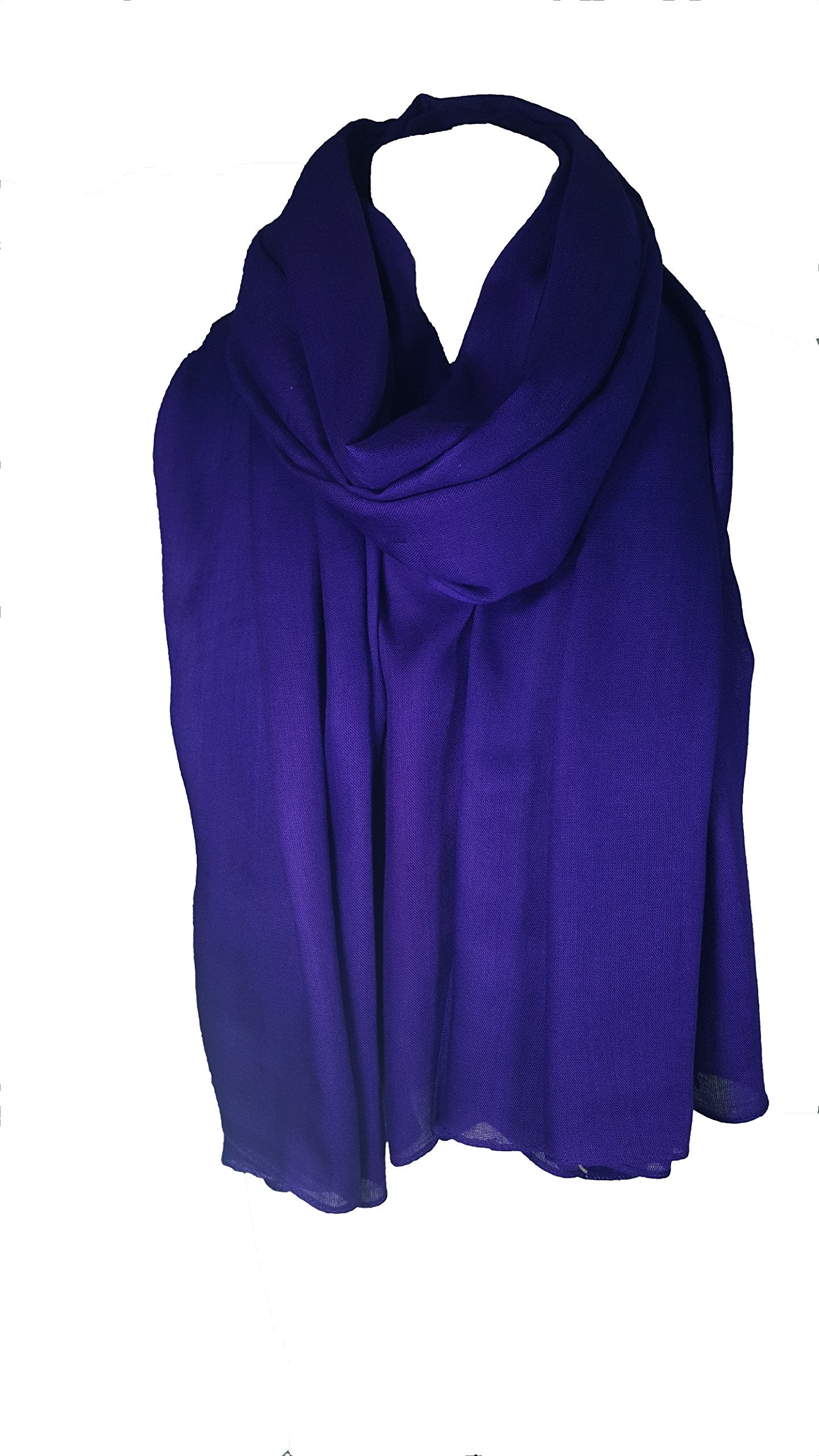 World of Shawls Plain Sarong, Coverup, Scarf, Big Size 110cm x 200cm
