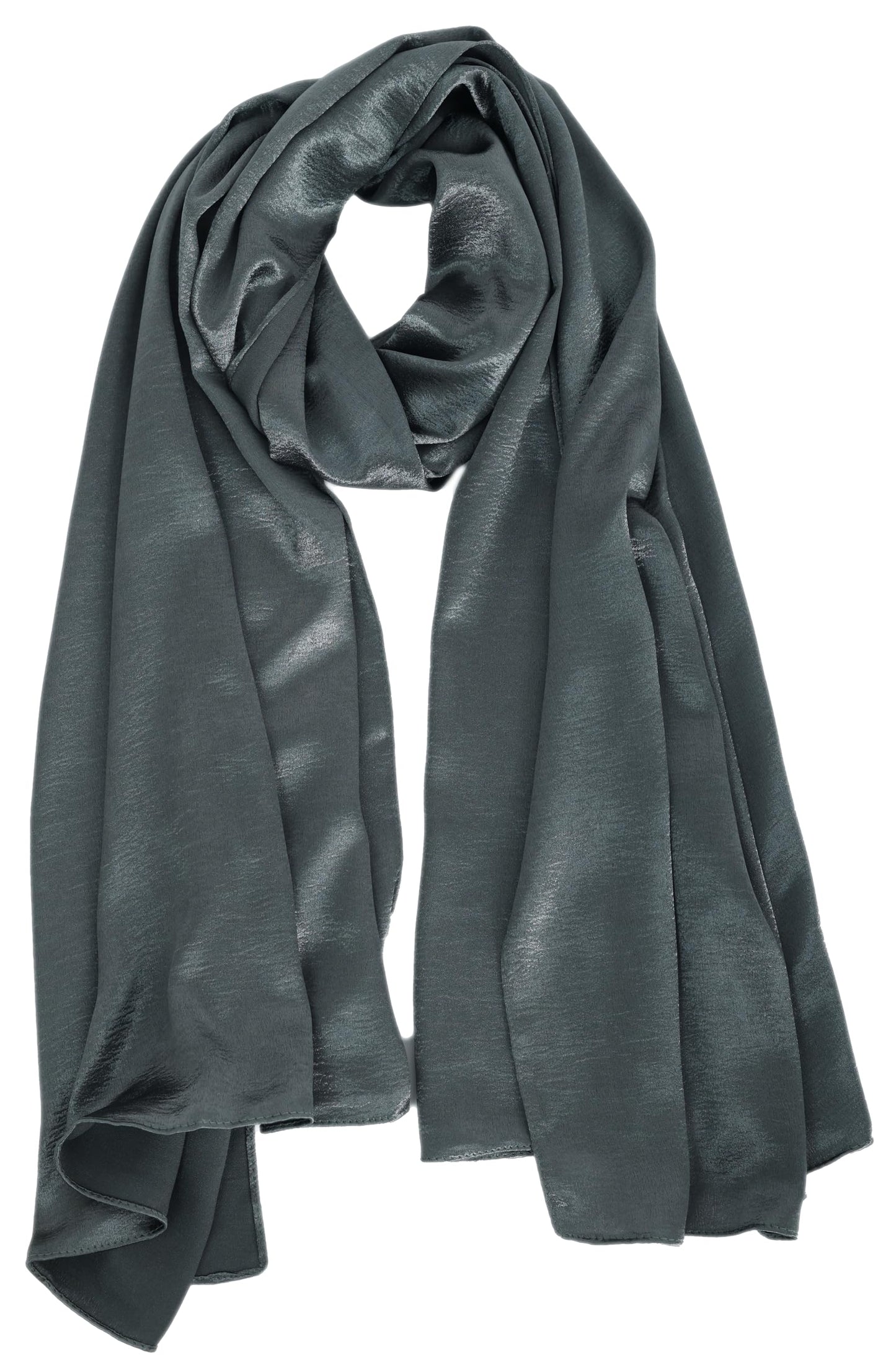 World of Shawls Luxurious Crushed Velvet Hijab Scarf – Soft Lightweight Shawl for Women – Elegant Modest Wear, Evening or Daily Styling, Wedding Or Party Scarf
