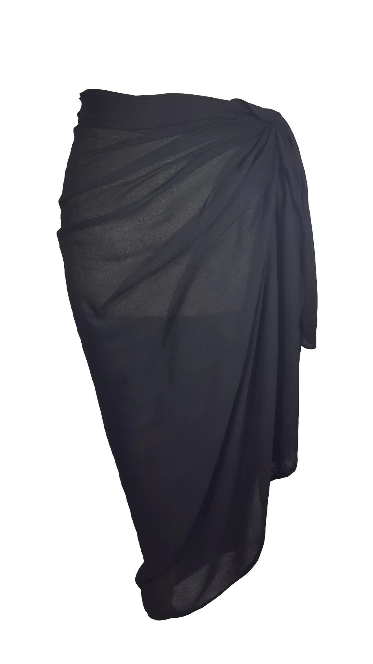 World of Shawls Plain Sarong, Coverup, Scarf, Big Size 110cm x 200cm