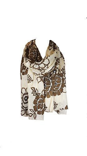 World of Shawls Attractive Ladies Large Scarf Wrap Shawl Vivid Floral Print Design Pashmina. Extremely Soft and Warm.