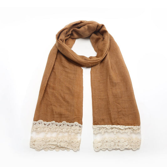 World of Shawls NEW Ladies Lace Net Scarf Maxi Wrap Shawl Hijab Pashmina Style Large Warm and Soft Wedding Party Occasion