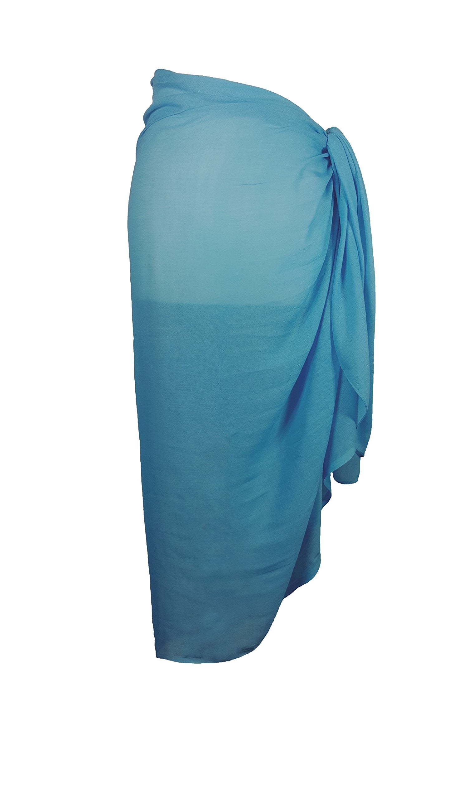 World of Shawls Plain Sarong, Coverup, Scarf, Big Size 110cm x 200cm