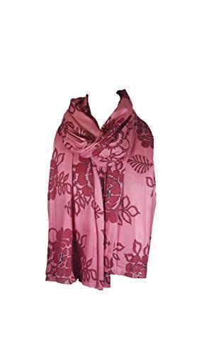 World of Shawls Attractive Ladies Large Scarf Wrap Shawl Vivid Floral Print Design Pashmina. Extremely Soft and Warm.
