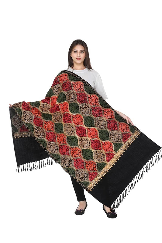 World of Shawls Hand Embroidery Luxury Shawl Wrap Scarf to make you feel and look Beautiful and Elegant