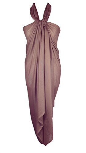 World of Shawls Plain Sarong, Coverup, Scarf, Big Size 110cm x 200cm