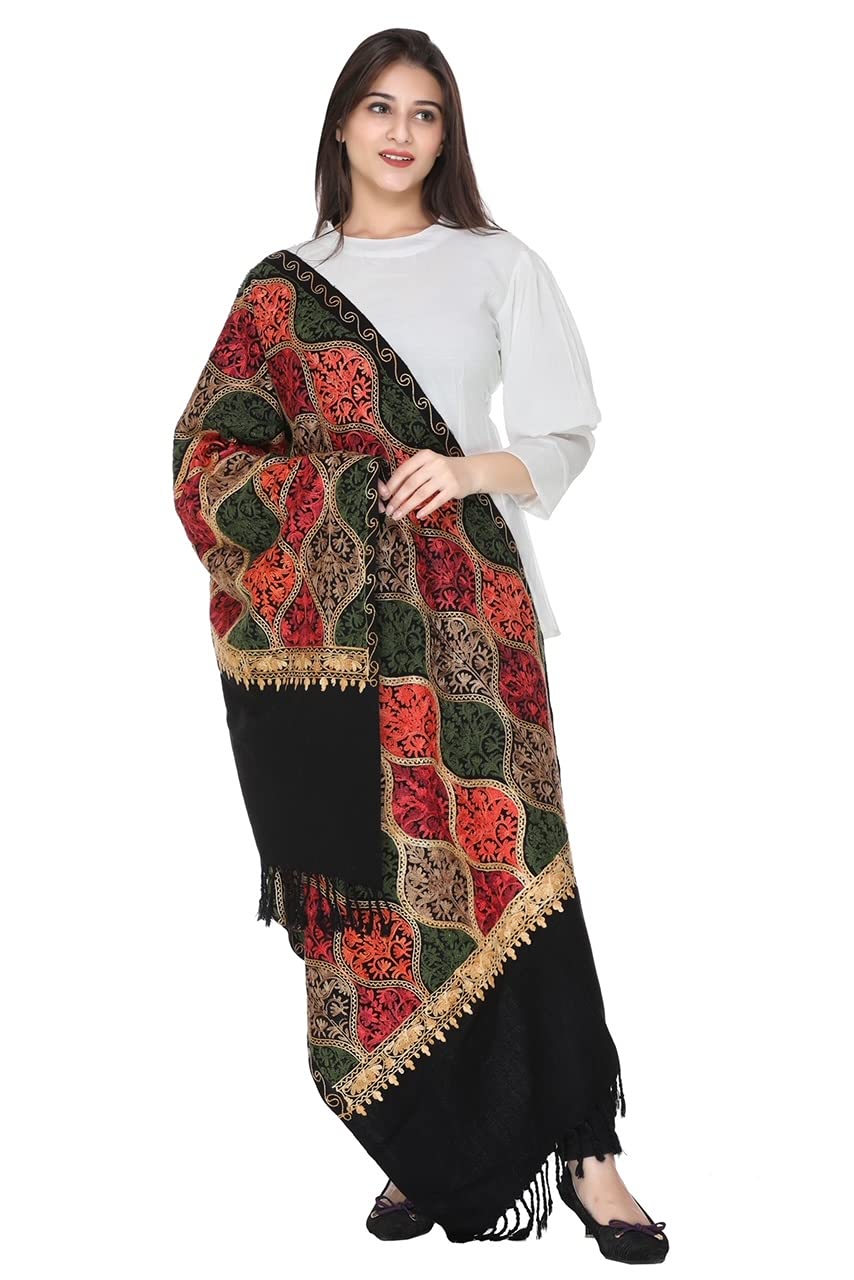 World of Shawls Hand Embroidery Luxury Shawl Wrap Scarf to make you feel and look Beautiful and Elegant