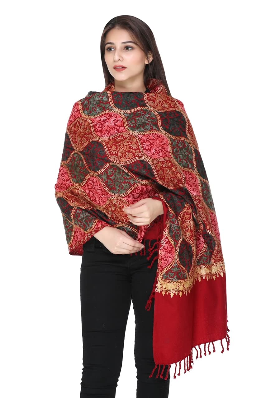 World of Shawls Hand Embroidery Luxury Shawl Wrap Scarf to make you feel and look Beautiful and Elegant