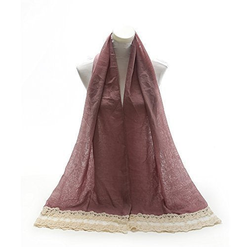 World of Shawls NEW Ladies Lace Net Scarf Maxi Wrap Shawl Hijab Pashmina Style Large Warm and Soft Wedding Party Occasion