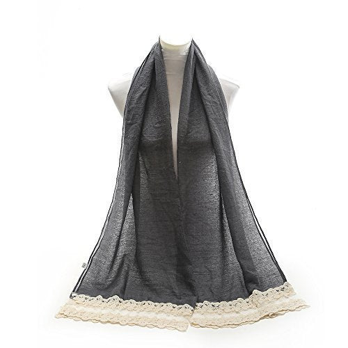 World of Shawls NEW Ladies Lace Net Scarf Maxi Wrap Shawl Hijab Pashmina Style Large Warm and Soft Wedding Party Occasion