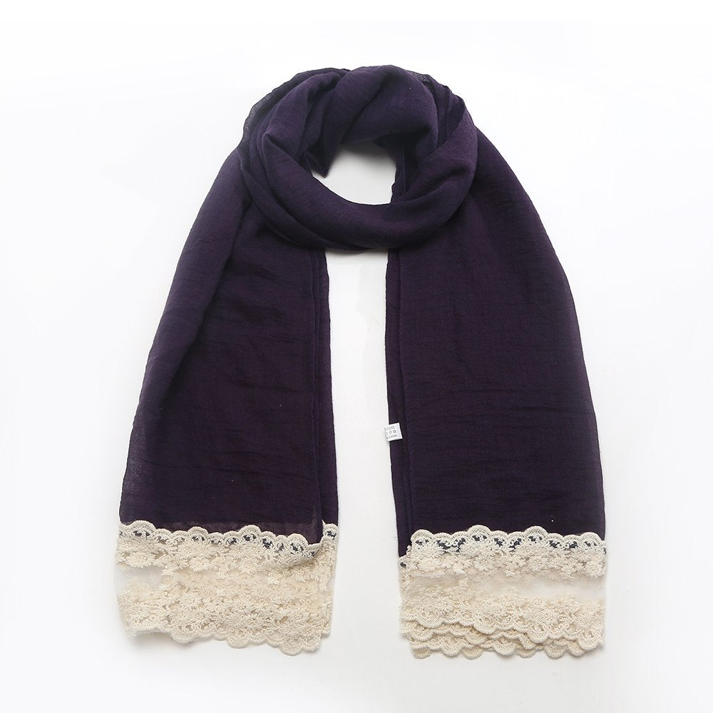 World of Shawls NEW Ladies Lace Net Scarf Maxi Wrap Shawl Hijab Pashmina Style Large Warm and Soft Wedding Party Occasion