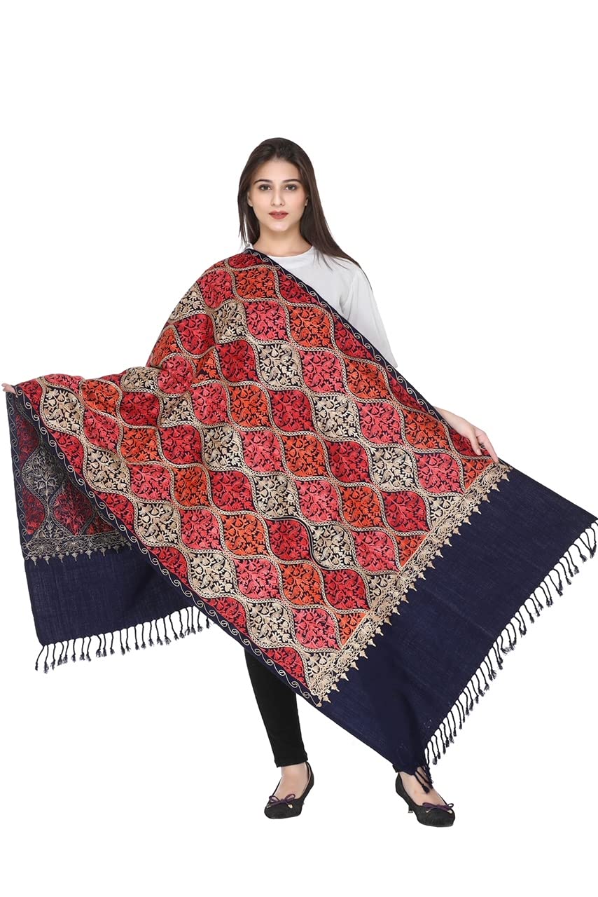 World of Shawls Hand Embroidery Luxury Shawl Wrap Scarf to make you feel and look Beautiful and Elegant