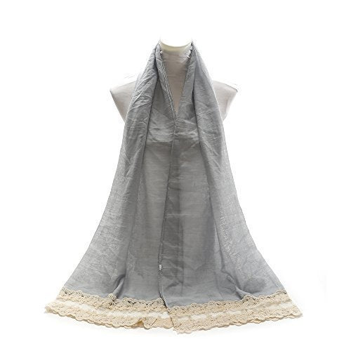 World of Shawls NEW Ladies Lace Net Scarf Maxi Wrap Shawl Hijab Pashmina Style Large Warm and Soft Wedding Party Occasion