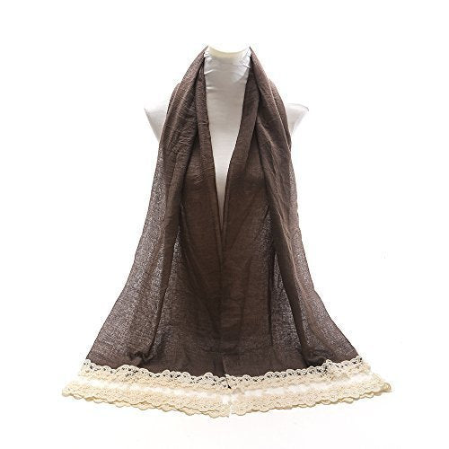 World of Shawls NEW Ladies Lace Net Scarf Maxi Wrap Shawl Hijab Pashmina Style Large Warm and Soft Wedding Party Occasion