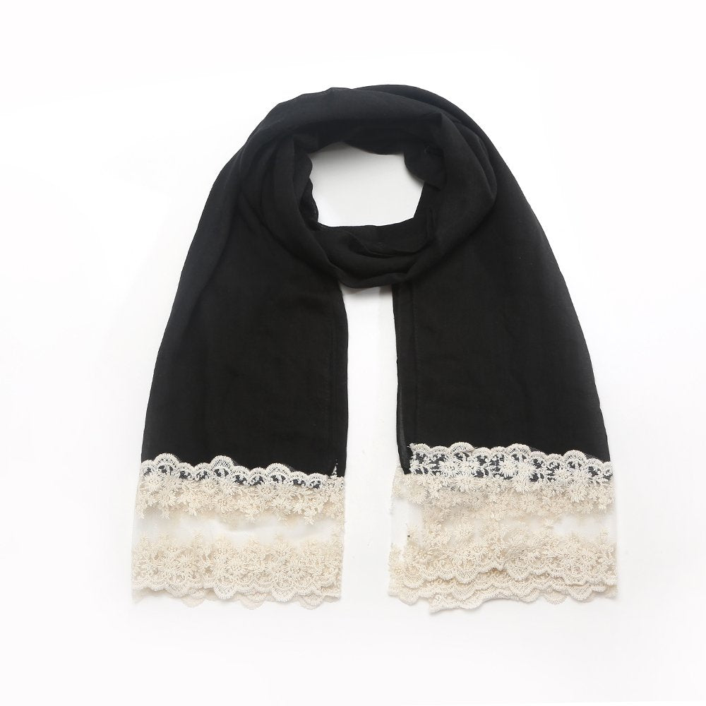 World of Shawls NEW Ladies Lace Net Scarf Maxi Wrap Shawl Hijab Pashmina Style Large Warm and Soft Wedding Party Occasion