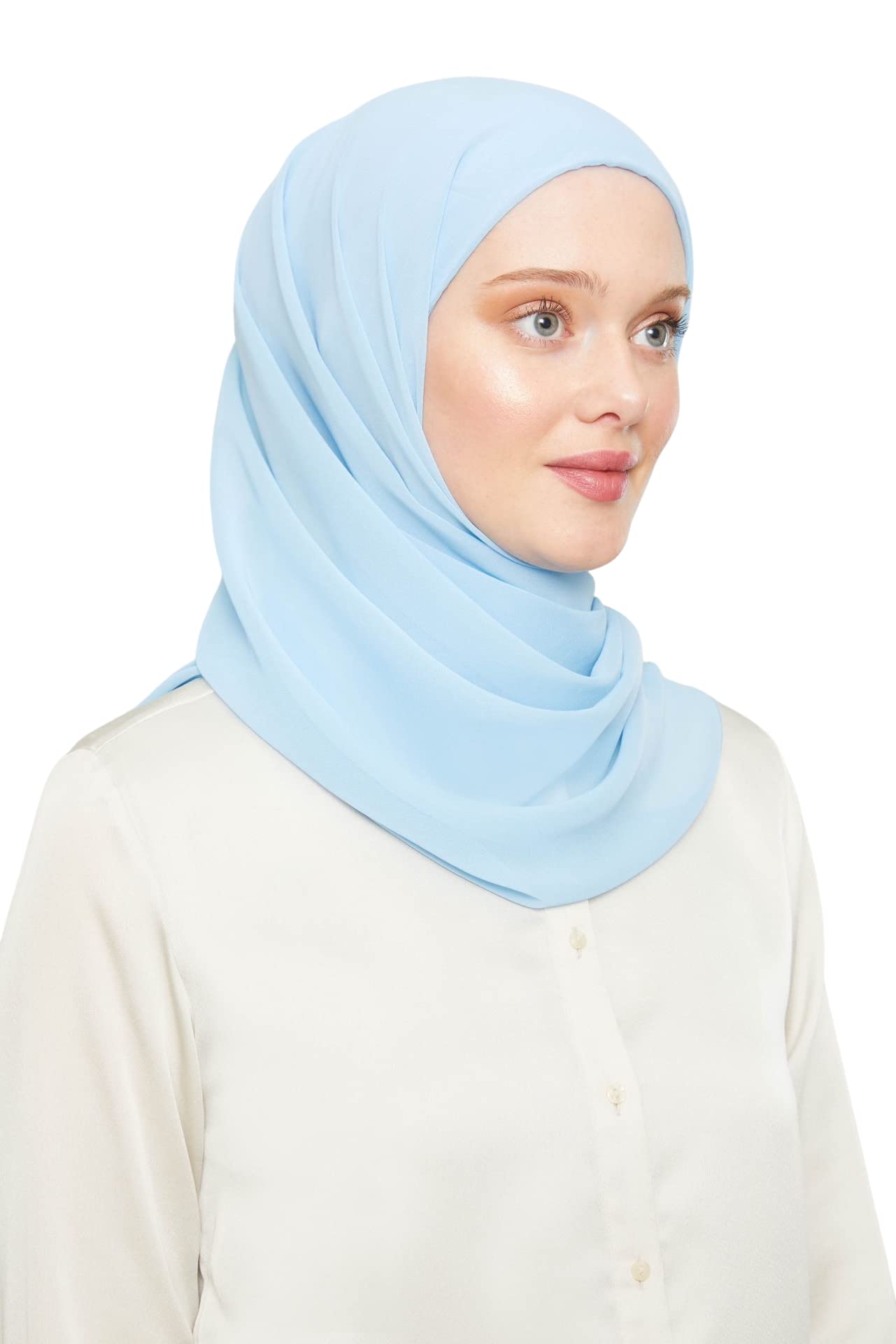 World of Shawls Ready To Go Instant Hijab for Ladies Girls Women Turkey Premium Quality Chiffon Scarf