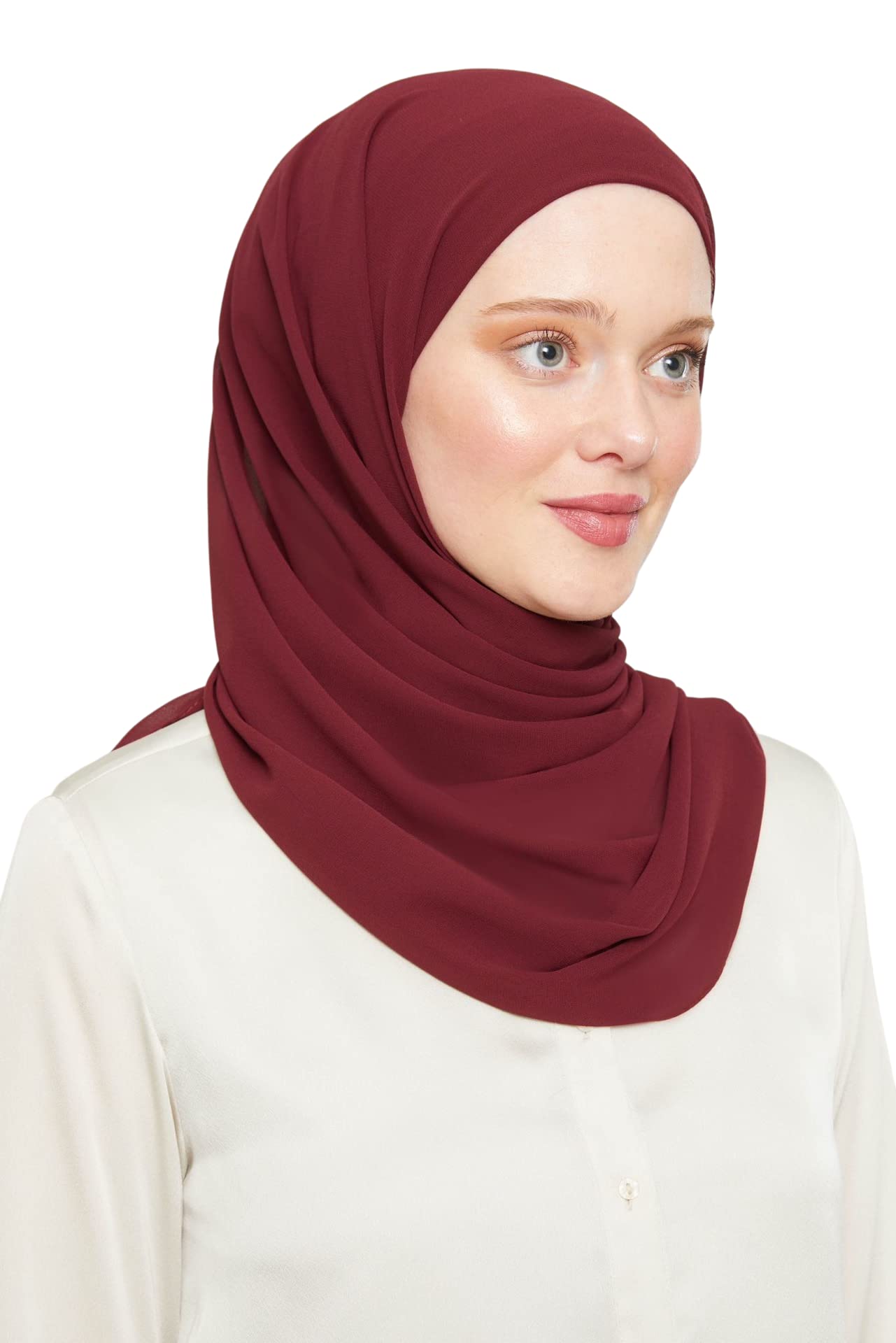 World of Shawls Ready To Go Instant Hijab for Ladies Girls Women Turkey Premium Quality Chiffon Scarf