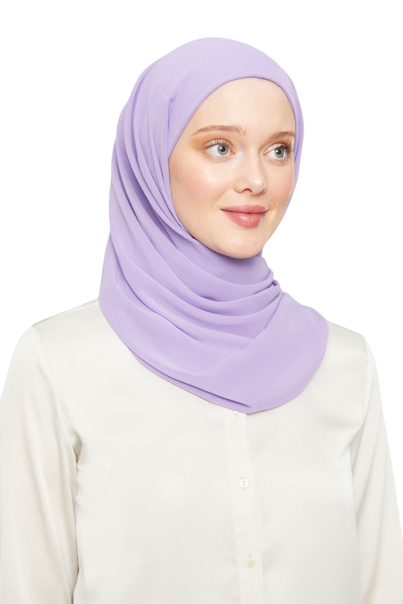 World of Shawls Ready To Go Instant Hijab for Ladies Girls Women Turkey Premium Quality Chiffon Scarf