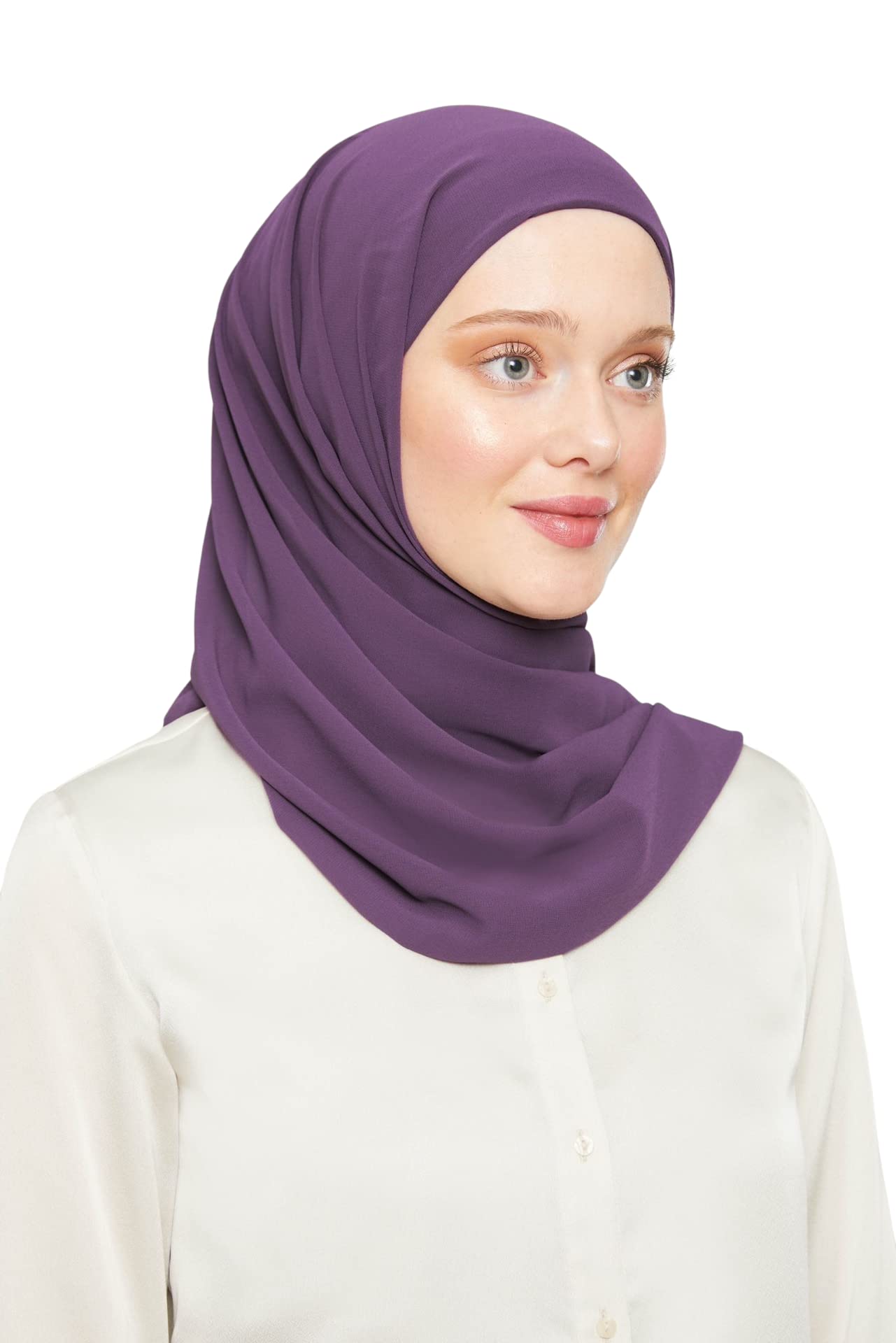 World of Shawls Ready To Go Instant Hijab for Ladies Girls Women Turkey Premium Quality Chiffon Scarf