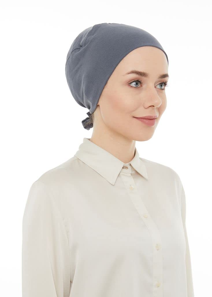 Chemo Headscarf for Women Hair Loss - Cancer Slip On Headwear Turbans Hats Cap with Tie Back, Giving You Full Coverage of Your Head
