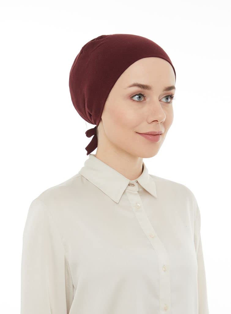 Chemo Headscarf for Women Hair Loss - Cancer Slip On Headwear Turbans Hats Cap with Tie Back, Giving You Full Coverage of Your Head