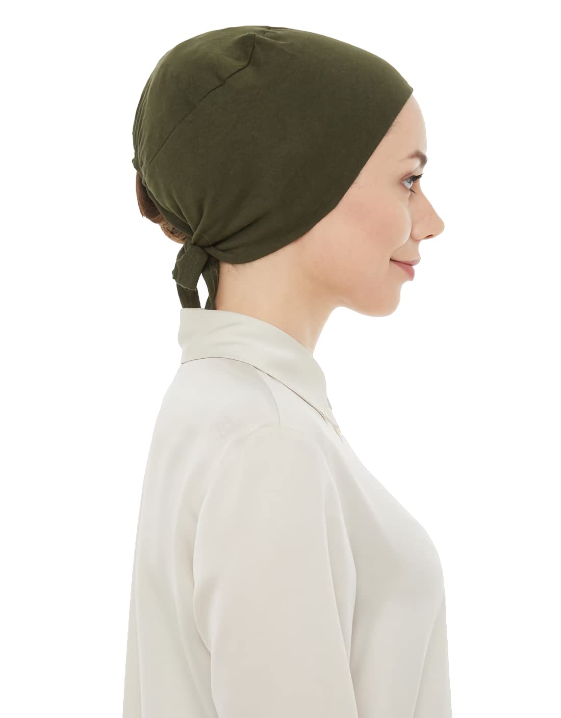 Chemo Headscarf for Women Hair Loss - Cancer Slip On Headwear Turbans Hats Cap with Tie Back, Giving You Full Coverage of Your Head