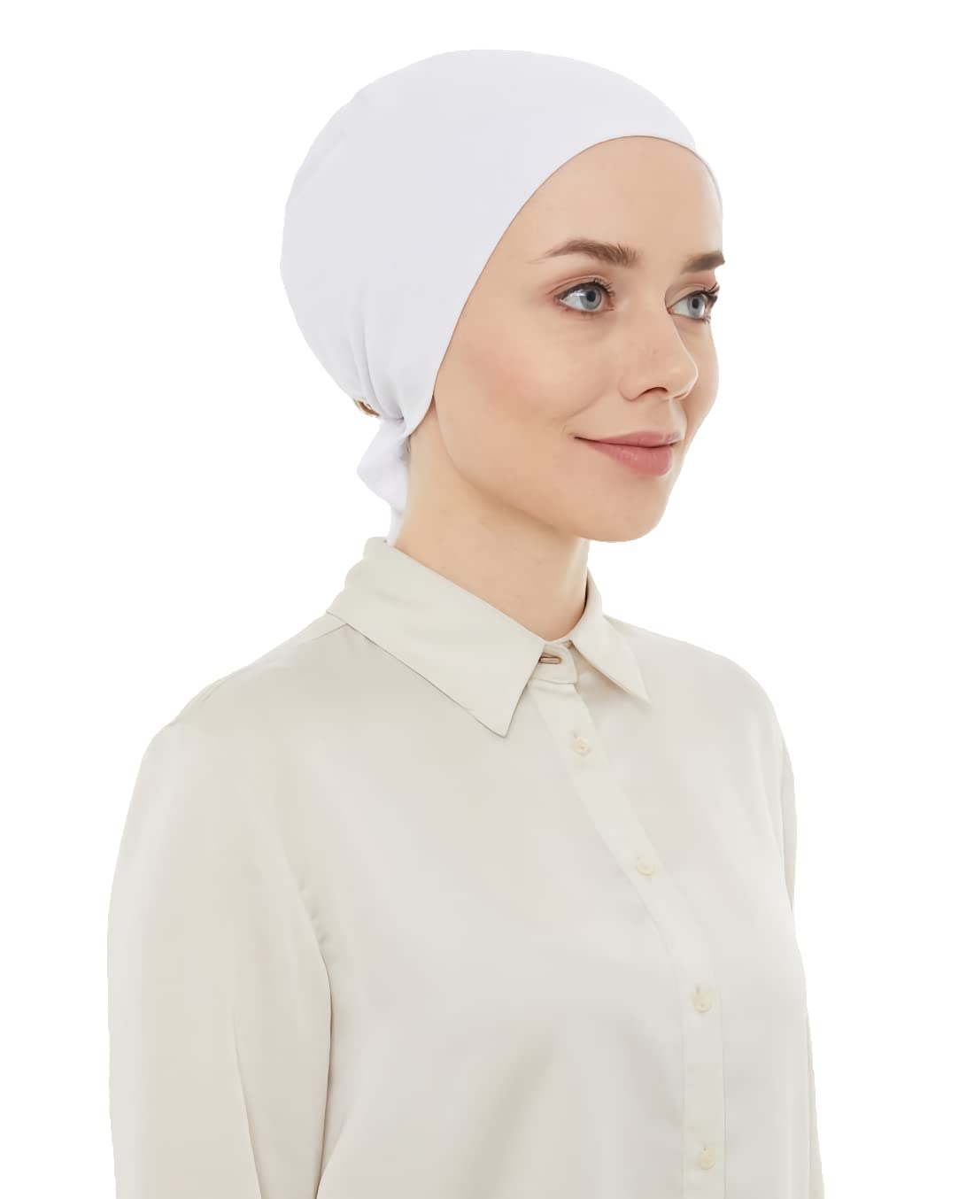 Chemo Headscarf for Women Hair Loss - Cancer Slip On Headwear Turbans Hats Cap with Tie Back, Giving You Full Coverage of Your Head