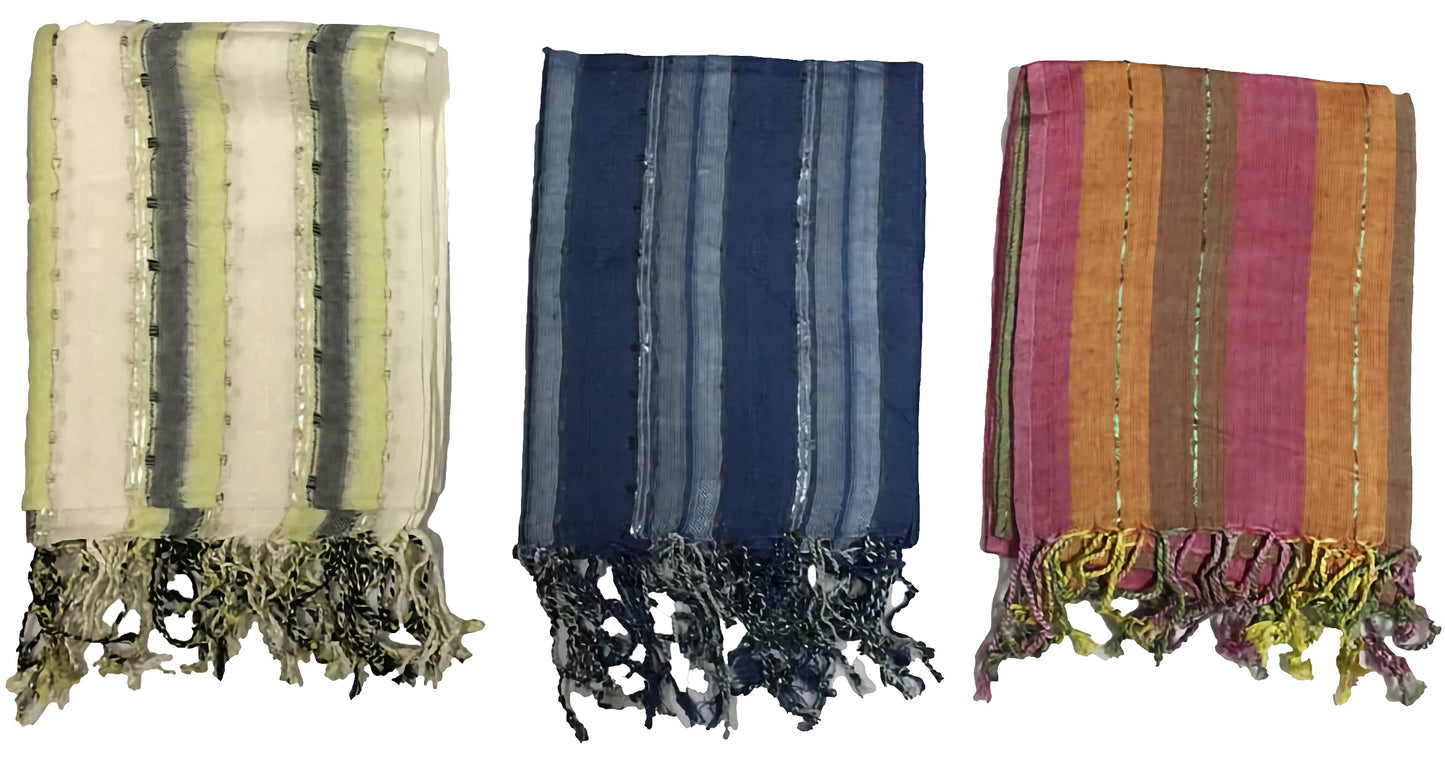 Pack of 3 Scarf Shawl for All Season Wrap Head Scarves