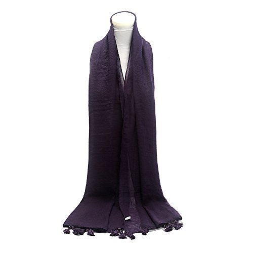 World of Shawls NEW Ladies Mogul Style Beaded Tassel Scarf Maxi Wrap Shawl Hijab Pashmina Style Large Warm and Soft Wedding Party Occasion