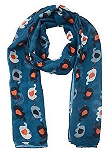 World of Shawls Ladies Womens Elephant Print Scarf Wraps Shawl Soft Scarves Sarong