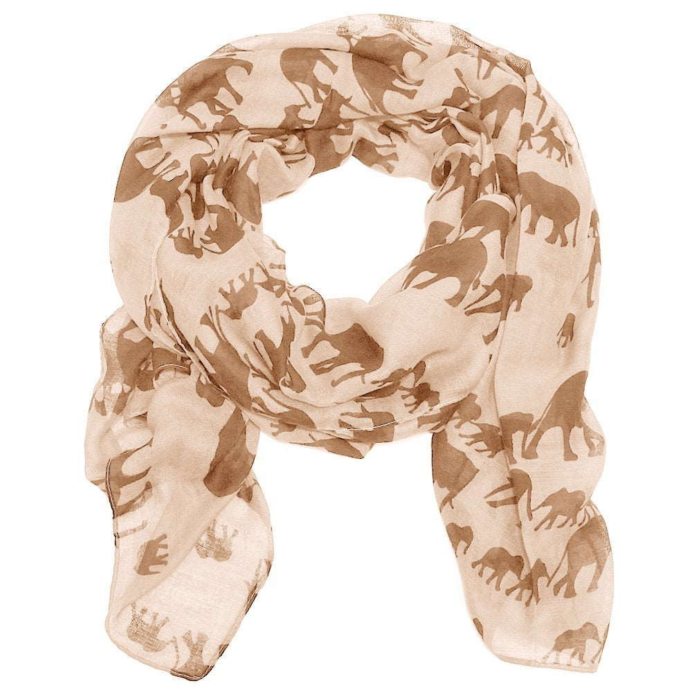 World of Shawls Ladies Womens Elephant Print Scarf Wraps Shawl Soft Scarves Sarong