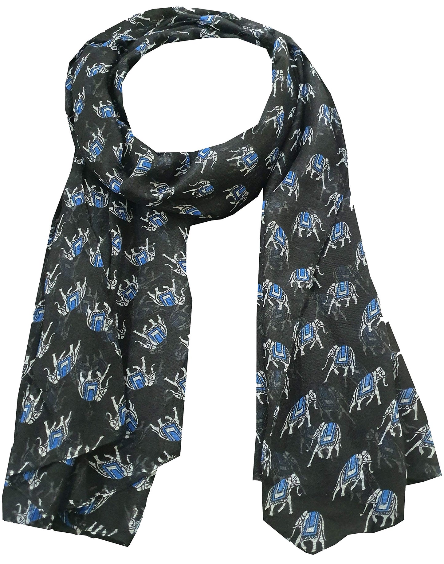World of Shawls Ladies Womens Elephant Print Scarf Wraps Shawl Soft Scarves Sarong