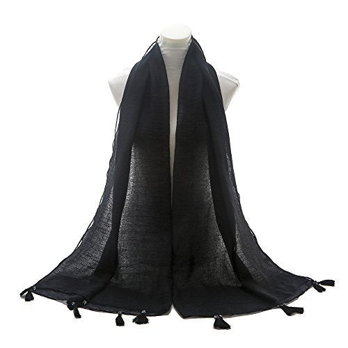 World of Shawls NEW Ladies Mogul Style Beaded Tassel Scarf Maxi Wrap Shawl Hijab Pashmina Style Large Warm and Soft Wedding Party Occasion