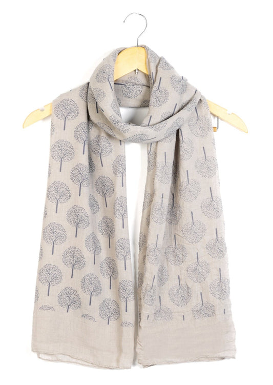 World of Shawls Scarf Mulberry Tree Print Wrap Ladies Trees Shawl New