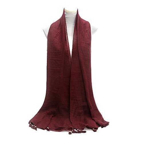 World of Shawls NEW Ladies Mogul Style Beaded Tassel Scarf Maxi Wrap Shawl Hijab Pashmina Style Large Warm and Soft Wedding Party Occasion