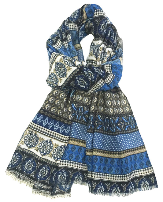 World of Shawls Vintage Bohemian Inspired Boho Style Long Fashion Scarf Scarves Wrap Shawl for Women Ladies