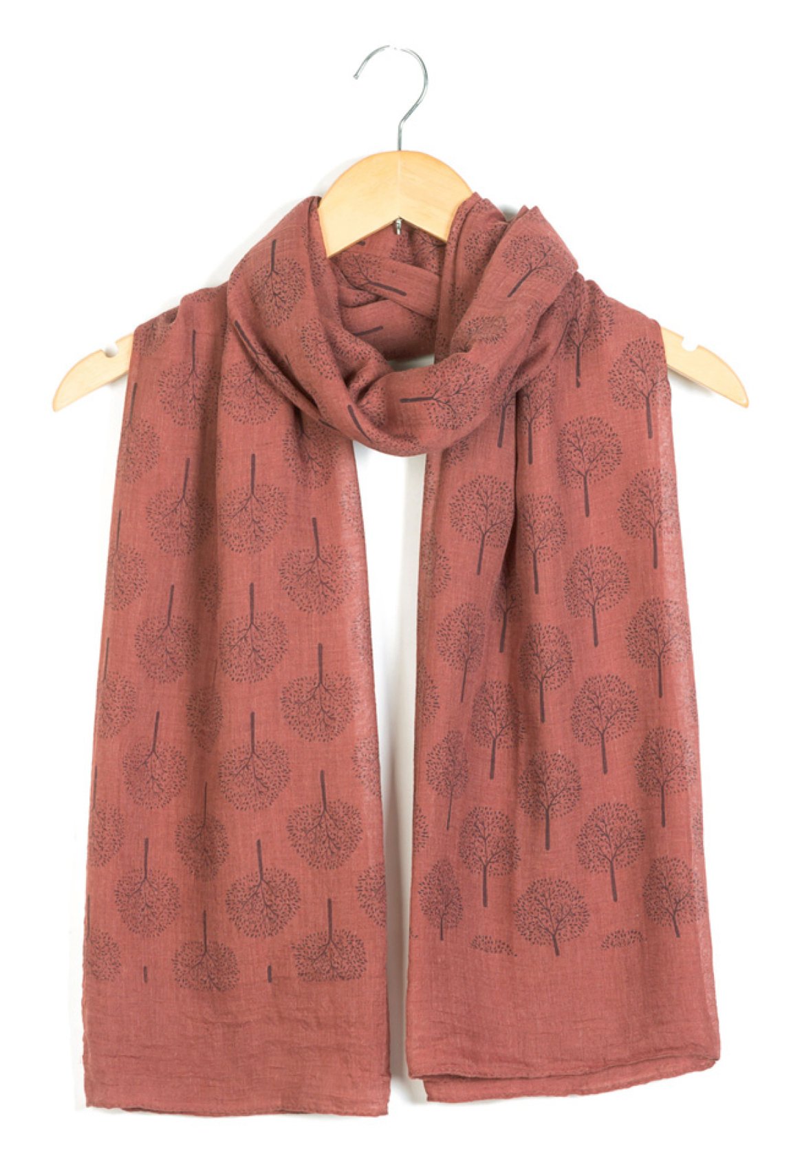 World of Shawls Scarf Mulberry Tree Print Wrap Ladies Trees Shawl New