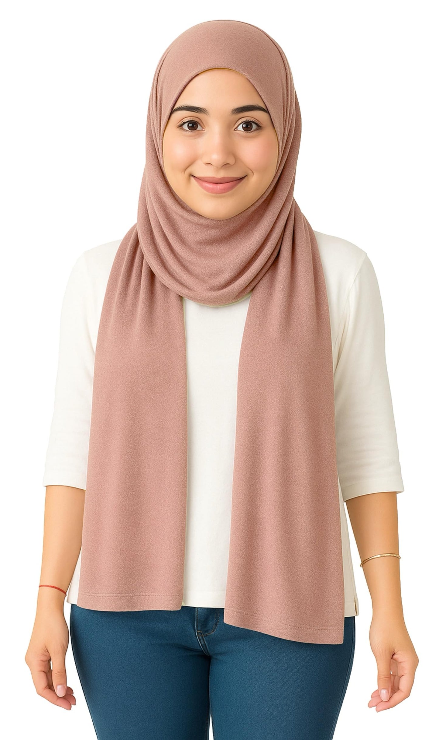 World of Shawls Double Stitched Premium Jersey Hijab for Women Girls Soft Breathable Head Scarf | Non-Slip Modest Wrap for Daily Wear, Prayer Lightweight, Long Islamic Hijab Shawl Made in Turkey