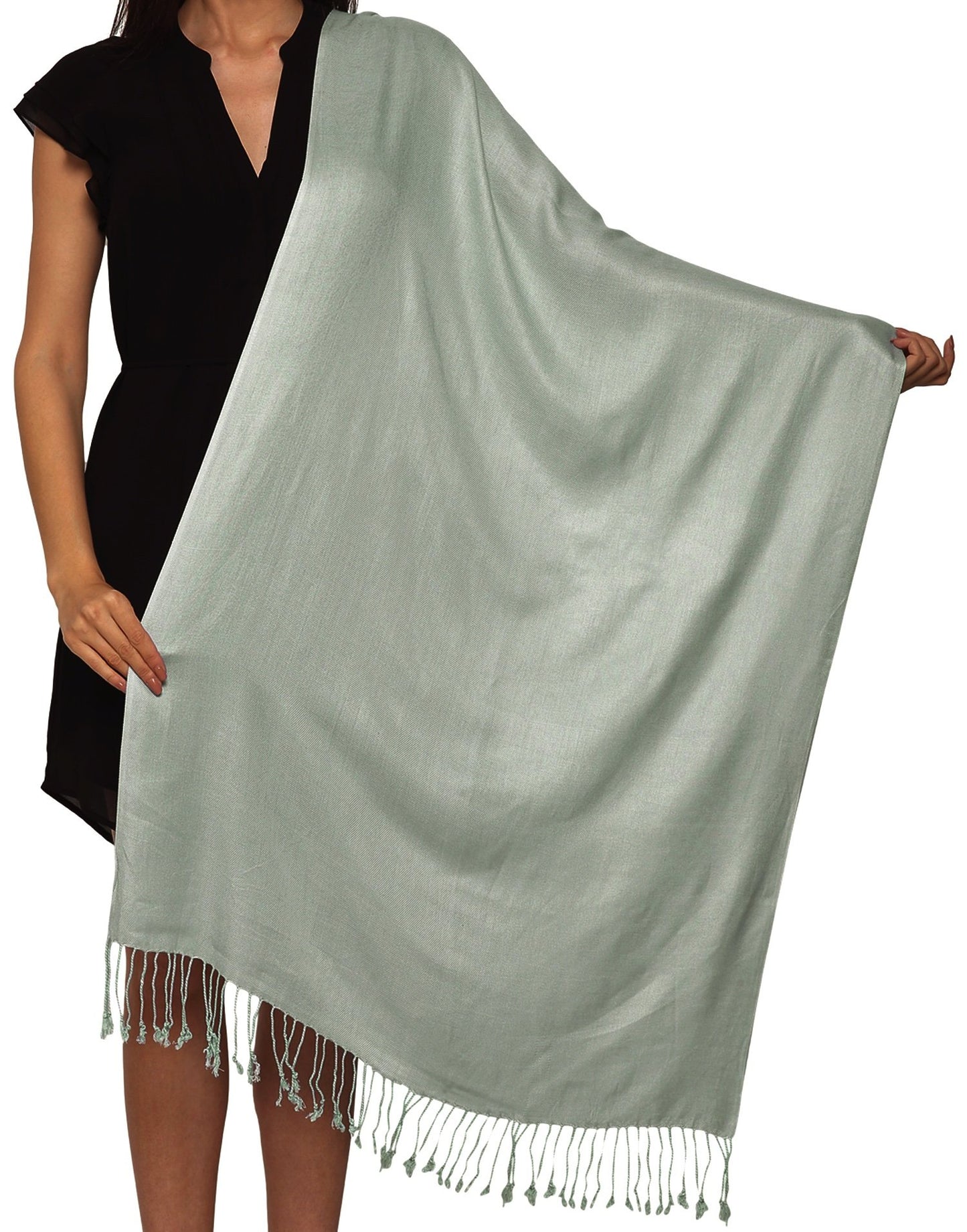 World of Shawls Unisex Plain Pashmina Scarf Shawl Stole Wrap 100% Viscose