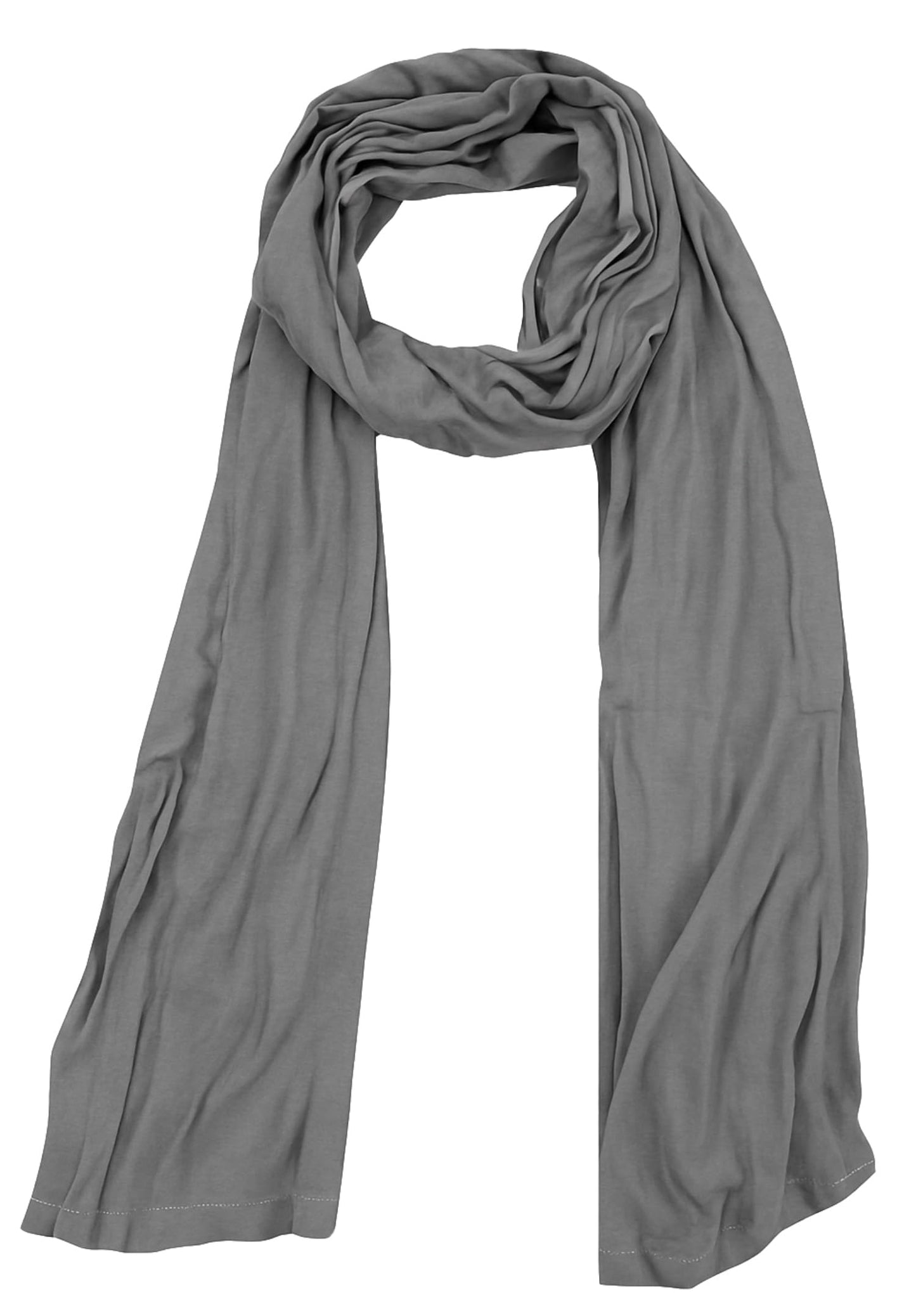 World of Shawls Double Stitched Premium Jersey Hijab for Women Girls Soft Breathable Head Scarf | Non-Slip Modest Wrap for Daily Wear, Prayer Lightweight, Long Islamic Hijab Shawl Made in Turkey