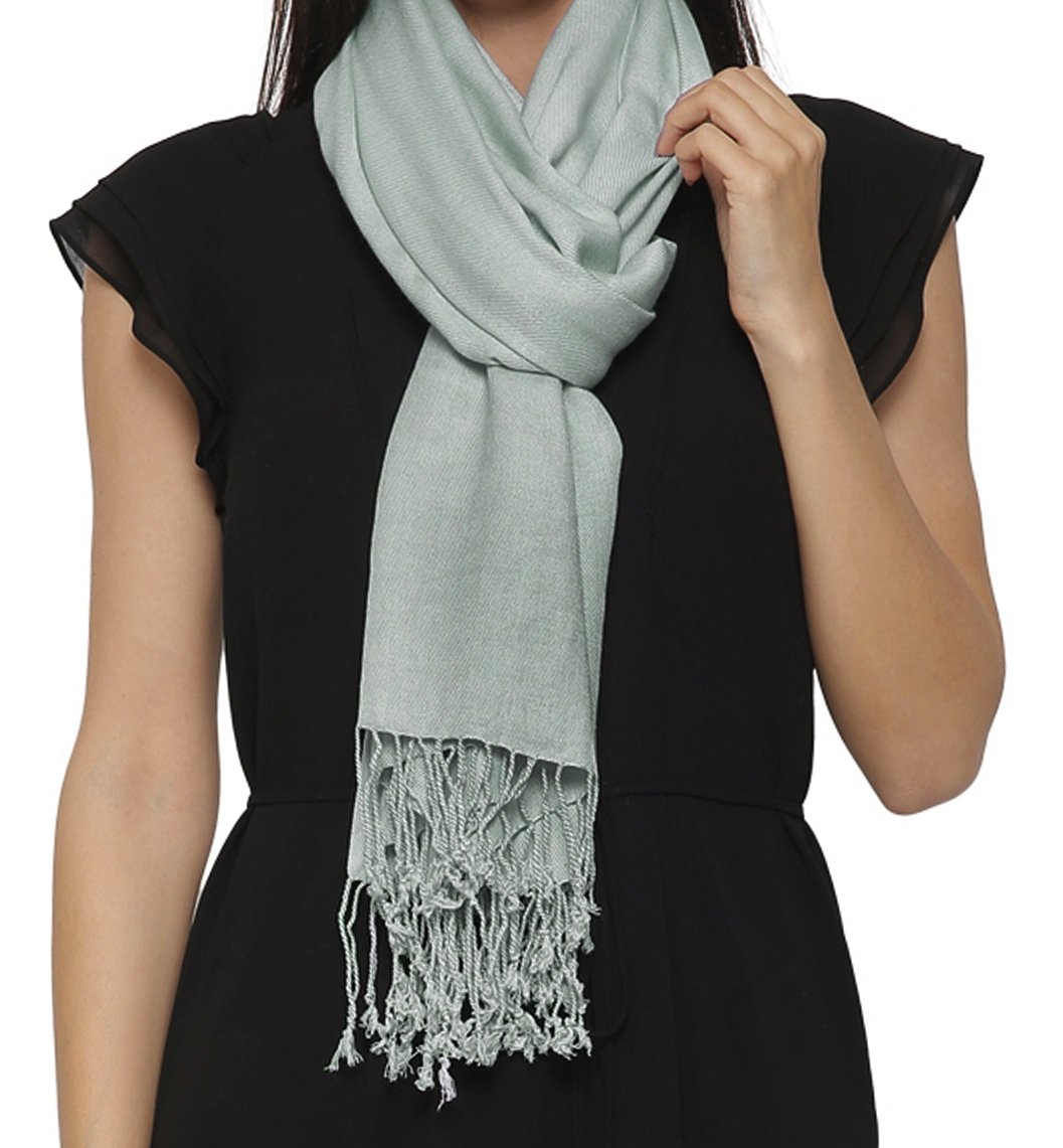 World of Shawls Unisex Plain Pashmina Scarf Shawl Stole Wrap 100% Viscose