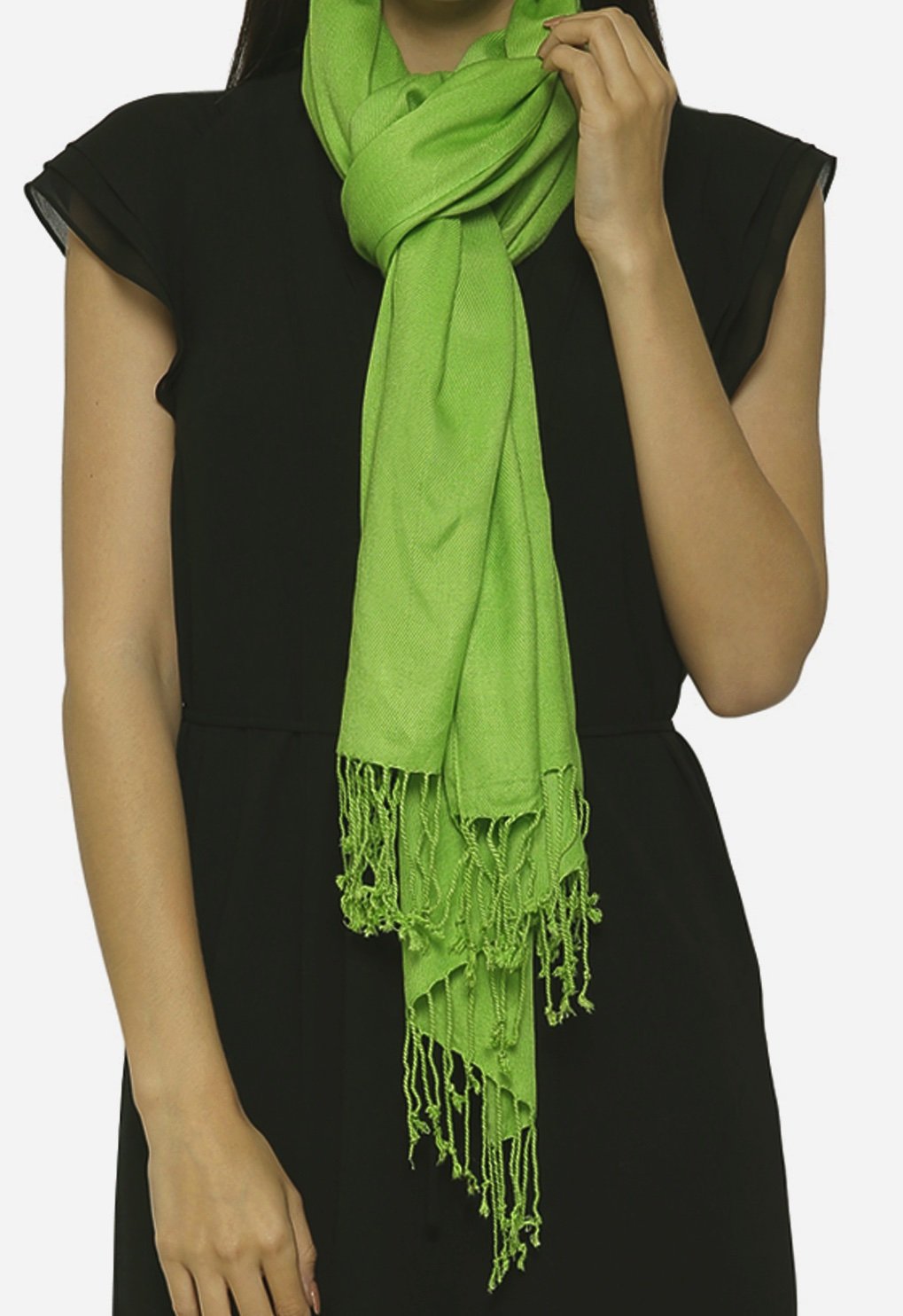 World of Shawls Unisex Plain Pashmina Scarf Shawl Stole Wrap 100% Viscose