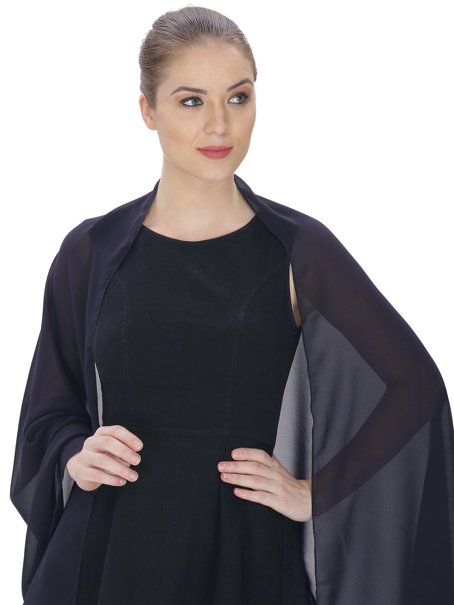 World of Shawls Wedding Prom Evening Bridesmaids Dress Elegant Chiffon Scarf Hijab Sarong Shawl Wrap Plain Maxi