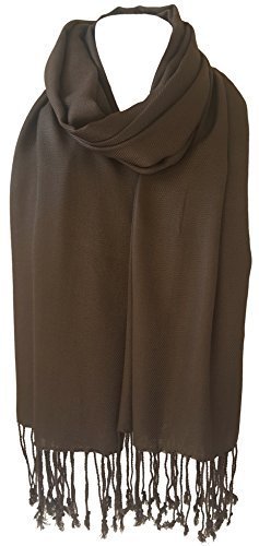 World of Shawls Unisex Plain Pashmina Scarf Shawl Stole Wrap 100% Viscose