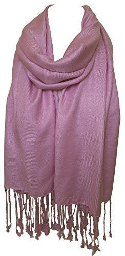 World of Shawls Unisex Plain Pashmina Scarf Shawl Stole Wrap 100% Viscose