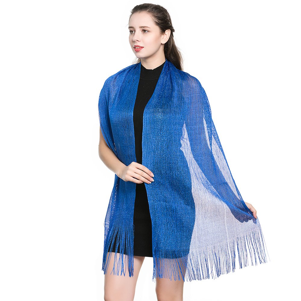 World of Shawls Scarf Wrap for Evening Dresses - Sheer Bridal Women's Scarves for Prom, Wedding, Party