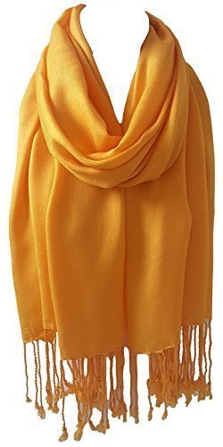 World of Shawls Unisex Plain Pashmina Scarf Shawl Stole Wrap 100% Viscose