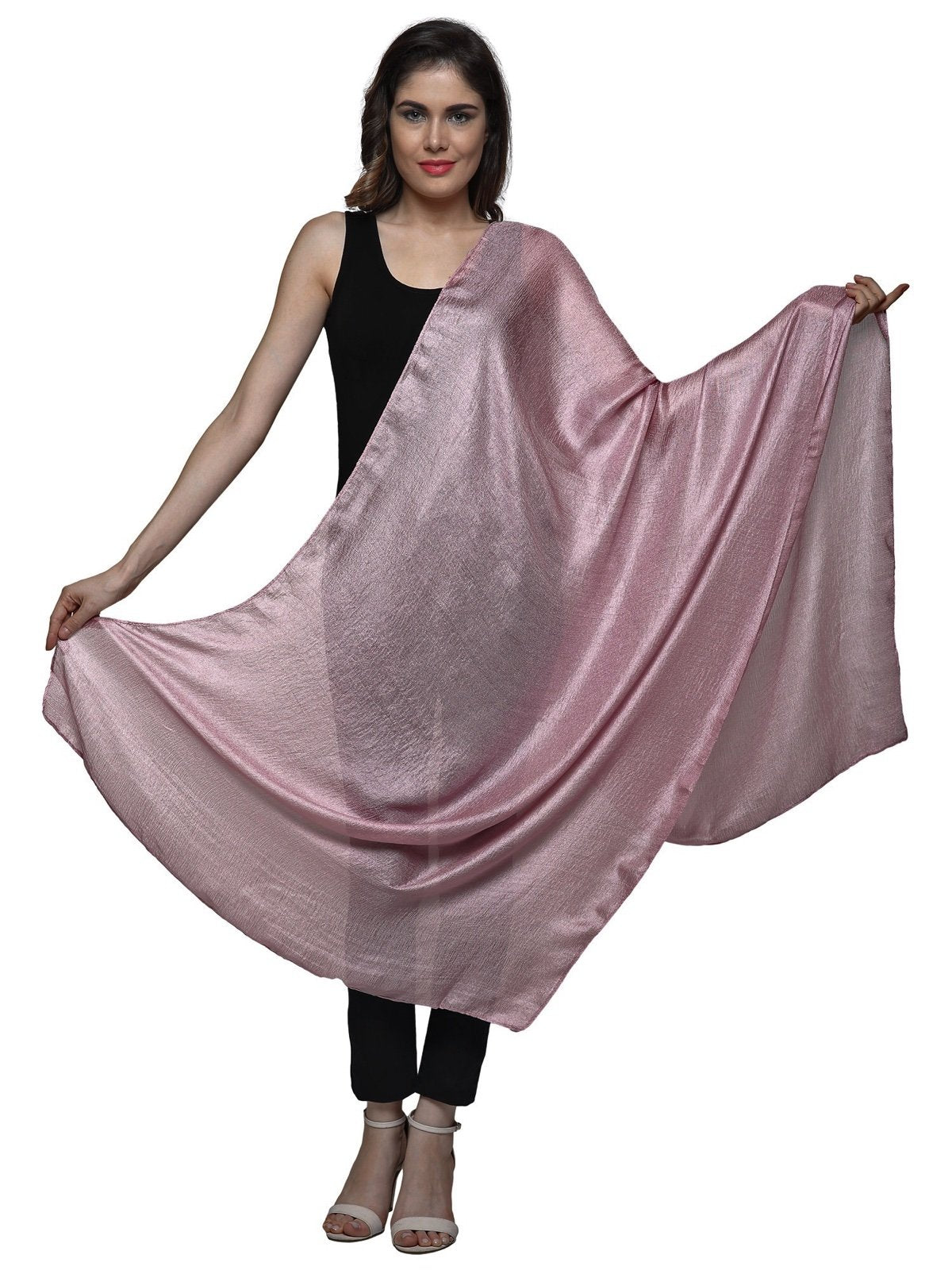 World of Shawls Exquisite Large Textured Silky Feel Shawl/Scarf/Wrap for any Occasion Party Wedding, Bridal, Bridesmaid, Cover Up