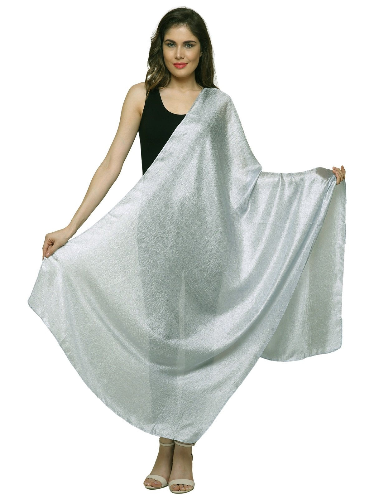 World of Shawls Exquisite Large Textured Silky Feel Shawl/Scarf/Wrap for any Occasion Party Wedding, Bridal, Bridesmaid, Cover Up