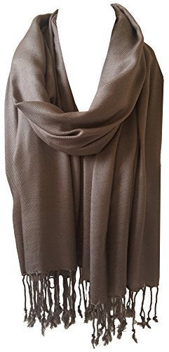 World of Shawls Unisex Plain Pashmina Scarf Shawl Stole Wrap 100% Viscose